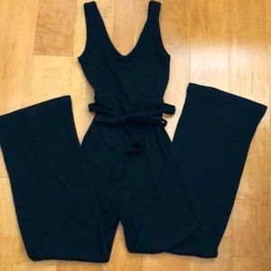 TOPSHOP black knit jumpsuit